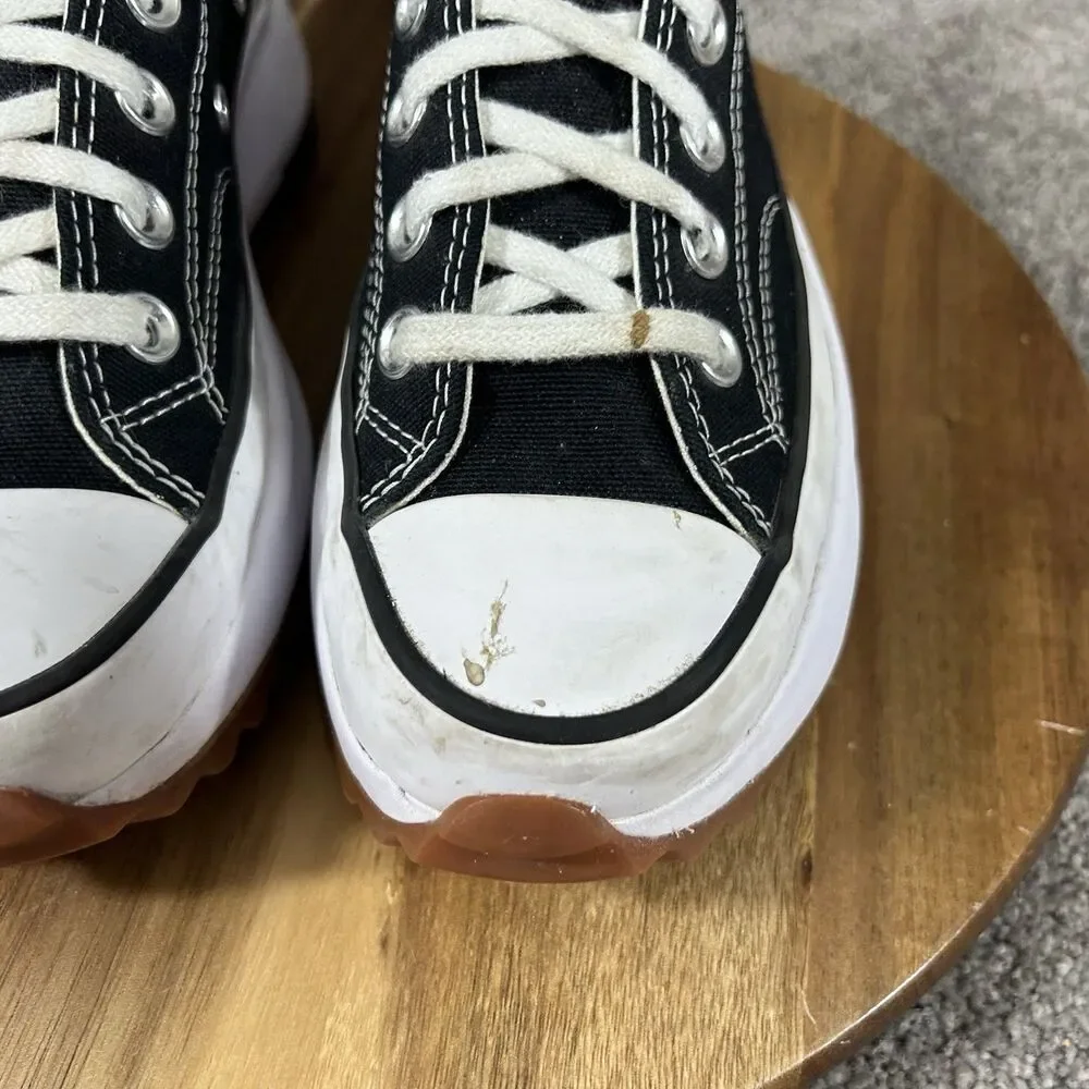 Converse Run Star Hike Ox Low Top Women’s Size 6 Black White Gum Platform Shoes